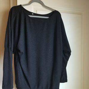 Black Dolman sleeve sweater